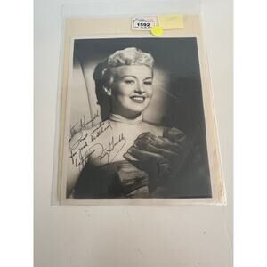 Signed Autographed Photo of Betty Grable  Hello Dolly 1965